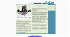 Desktop Screenshot of elensorder.com